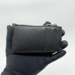 Dior Zip Card Holder Blue Oblique Canvas