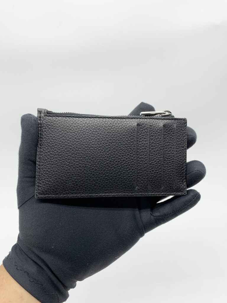 Dior Zip Card Holder Blue Oblique Canvas