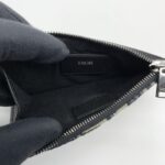 Dior Zip Card Holder Blue Oblique Canvas