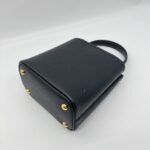 Prada Pannier Bucket Bag Saffiano Cuir Nero/Fuoco