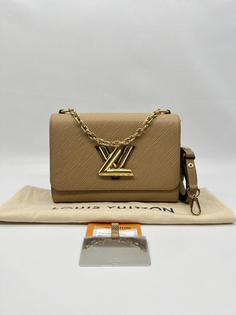 Louis Vuitton Twist MM Epi Black Brown GHW