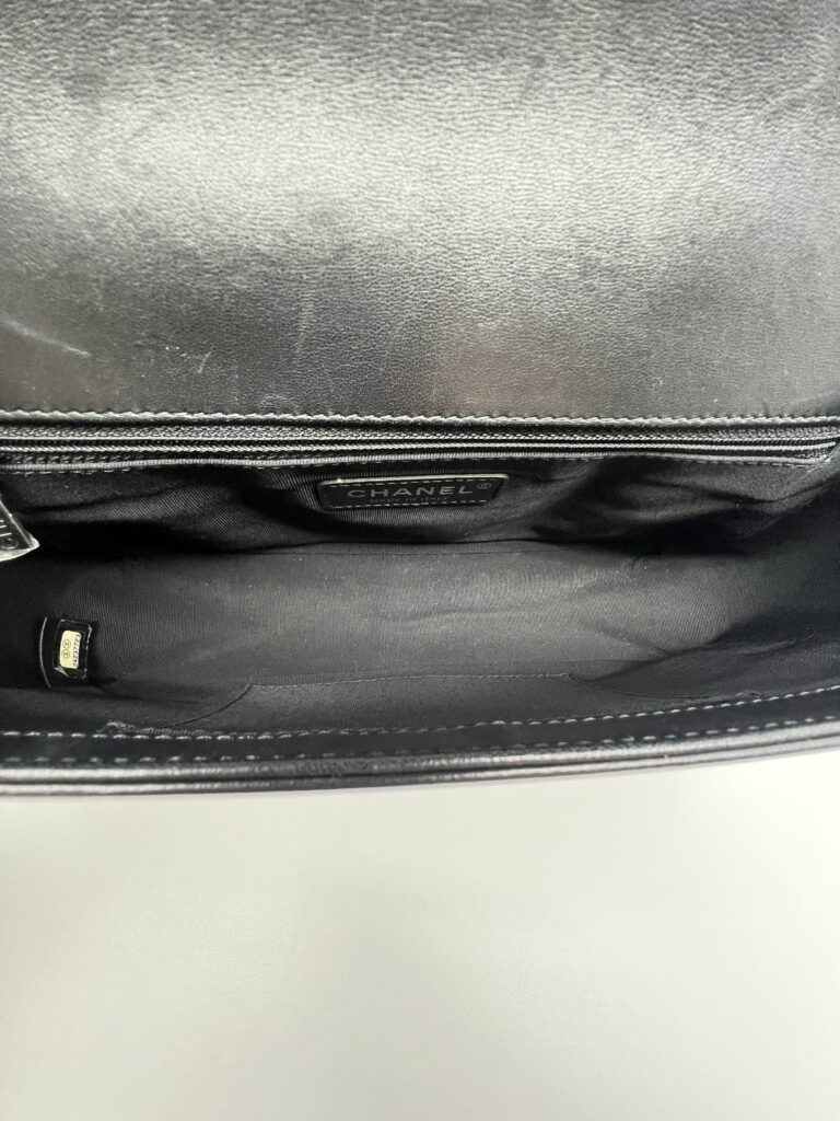 Chanel Boy 28 Lambskin Black RHW