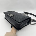 Chanel Boy 28 Lambskin Black RHW