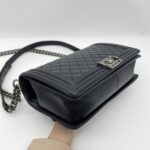 Chanel Boy 28 Lambskin Black RHW