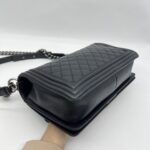Chanel Boy 28 Lambskin Black RHW
