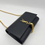 Saint Laurent Kate Tassel Black GHW