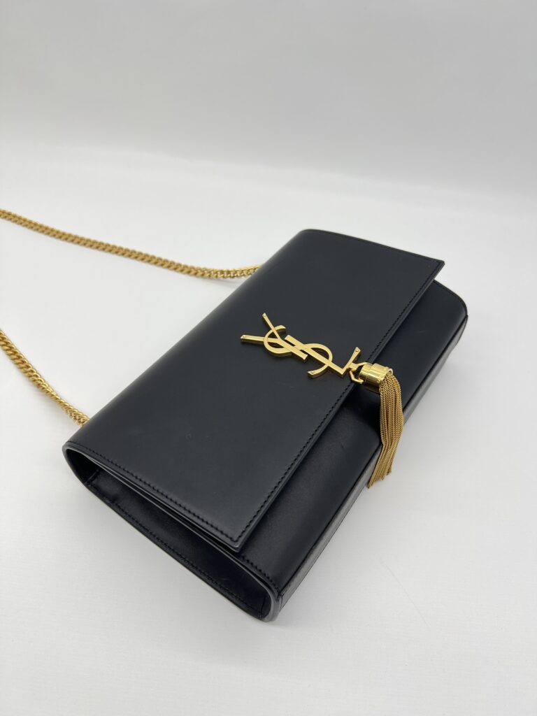 Saint Laurent Kate Tassel Black GHW