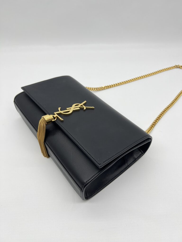 Saint Laurent Kate Tassel Black GHW