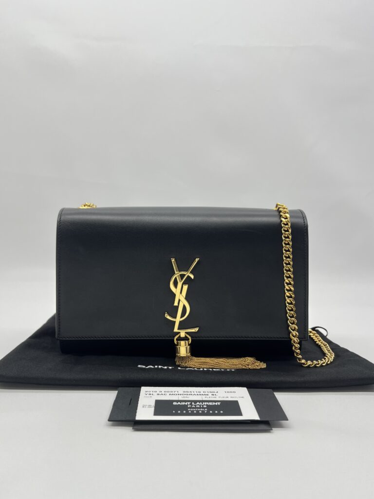 Saint Laurent Kate Tassel Black GHW