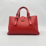 Bottega Veneta Rome Small Intrecciato Red