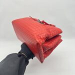 Bottega Veneta Rome Small Intrecciato Red