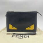 Fendi Monster Eyes Clutch Black