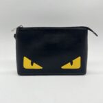 Fendi Monster Eyes Clutch Black