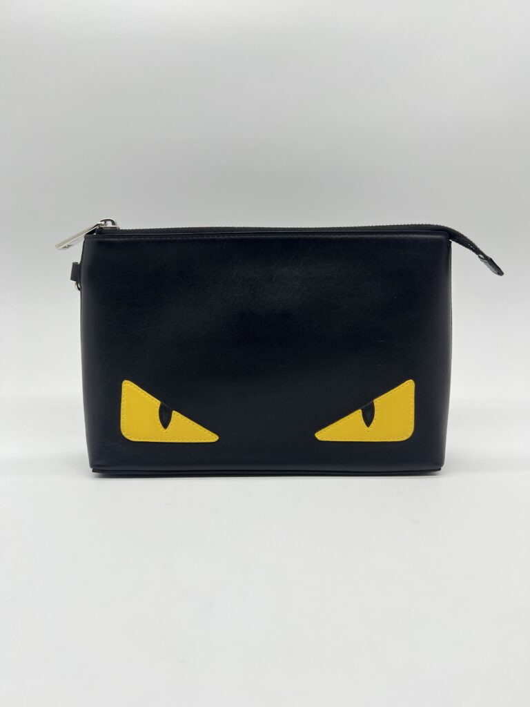 Fendi Monster Eyes Clutch Black