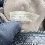 Bottega Veneta Belly Croquet Hobo Bag Phyton Black