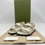 Gucci Moritz Charlotte Sandals Beige GHW