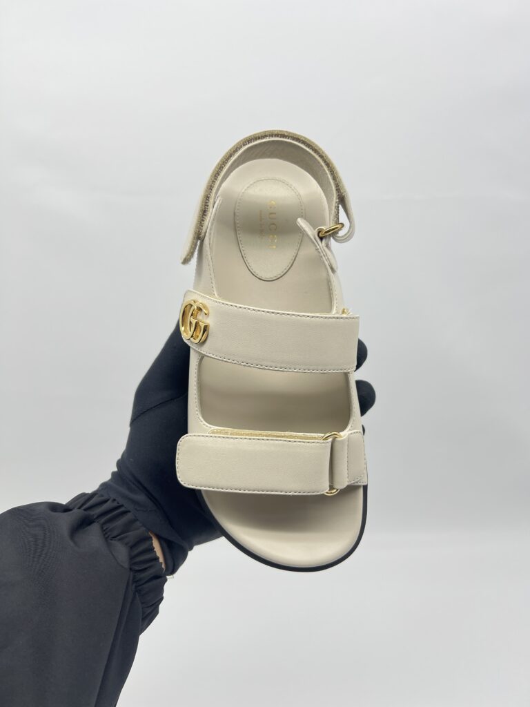 Gucci Moritz Charlotte Sandals Beige GHW