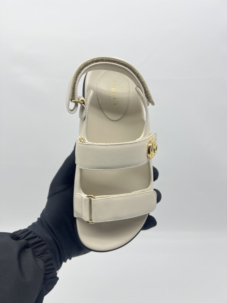 Gucci Moritz Charlotte Sandals Beige GHW