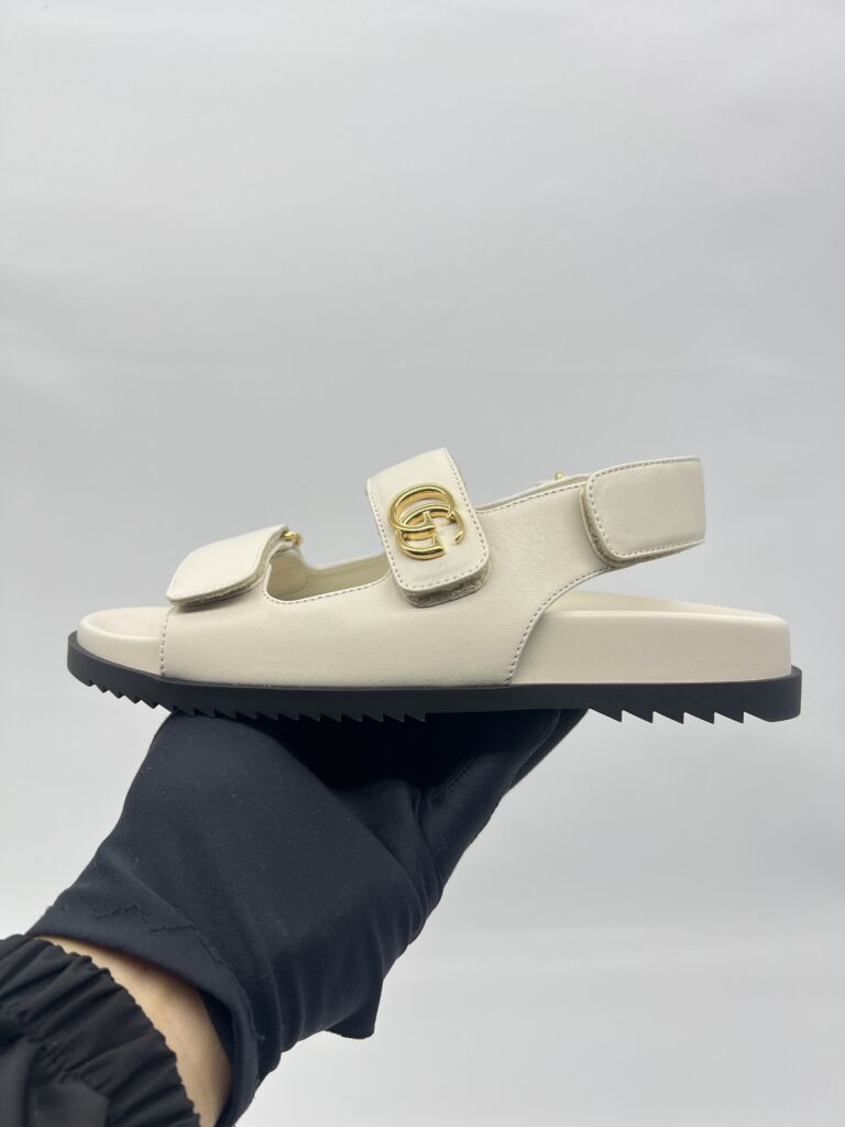 Gucci Moritz Charlotte Sandals Beige GHW