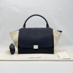 Celine Trapeze Black Navy White SHW