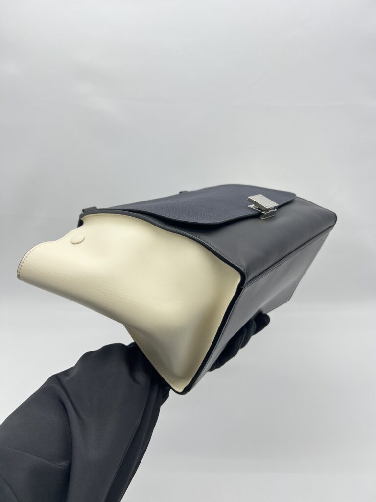 Celine Trapeze Black Navy White SHW