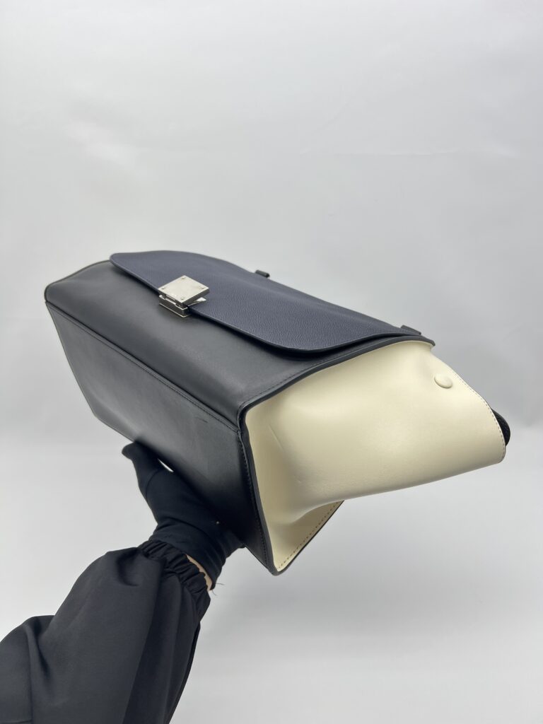 Celine Trapeze Black Navy White SHW