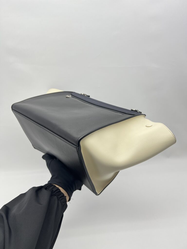 Celine Trapeze Black Navy White SHW