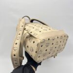 MCM Rabbit Backpack Visetos Beige GHW