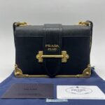 Prada Cahier City Calf Saffiano Nero