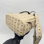 MCM Rabbit Backpack Visetos Beige GHW