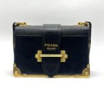 Prada Cahier City Calf Saffiano Nero