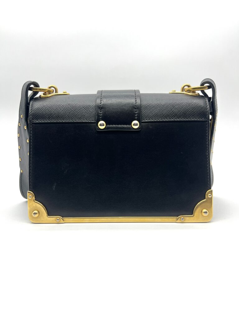 Prada Cahier City Calf Saffiano Nero