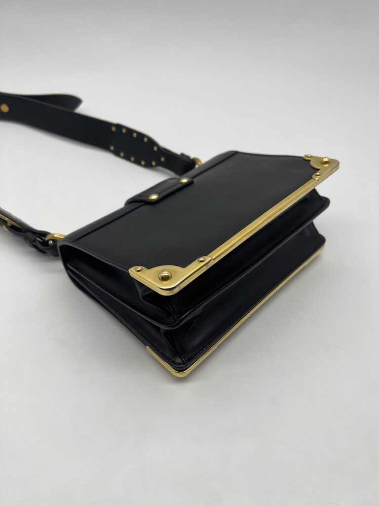 Prada Cahier City Calf Saffiano Nero