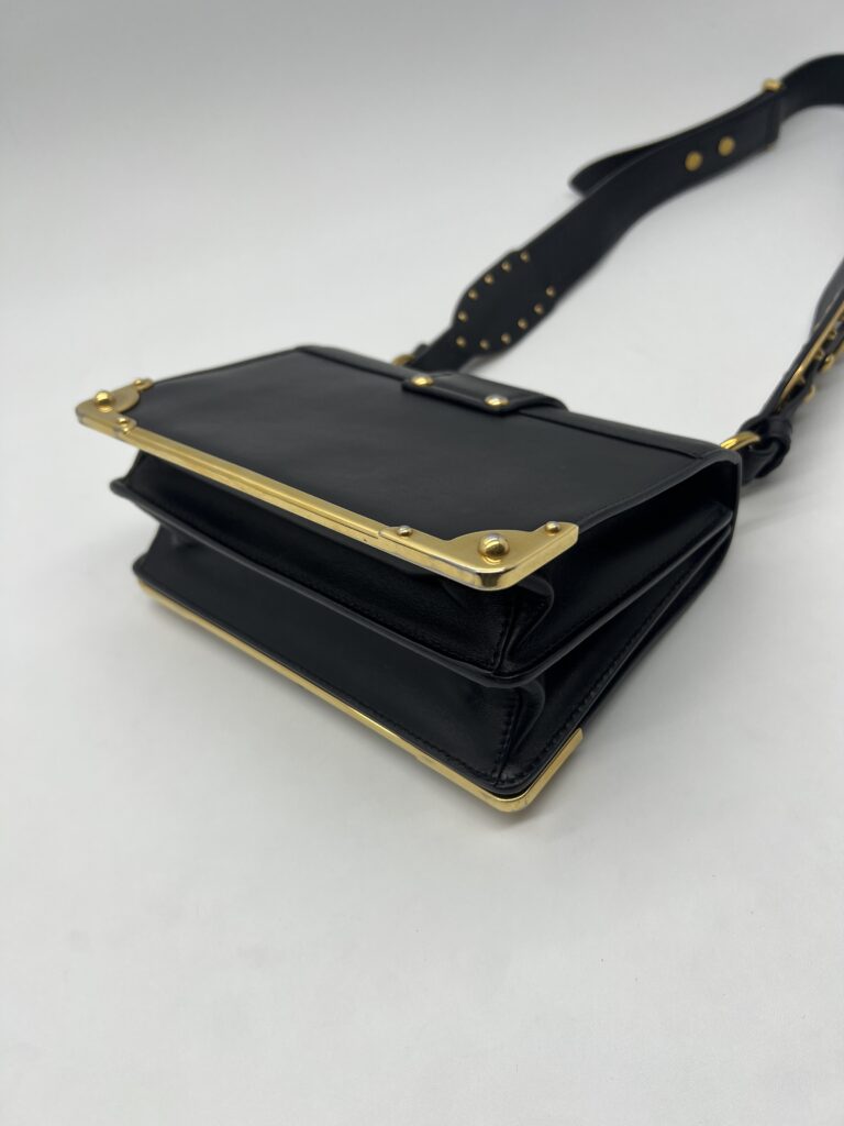 Prada Cahier City Calf Saffiano Nero