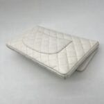 Chanel Classic Flap Clutch Caviar White GHW
