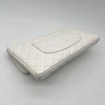 Chanel Classic Flap Clutch Caviar White GHW
