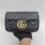 Gucci  Marmont Super Mini Black GHW