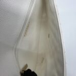 Chanel Classic Flap Clutch Caviar White GHW