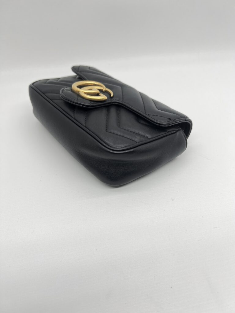 Gucci  Marmont Super Mini Black GHW