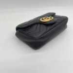 Gucci  Marmont Super Mini Black GHW