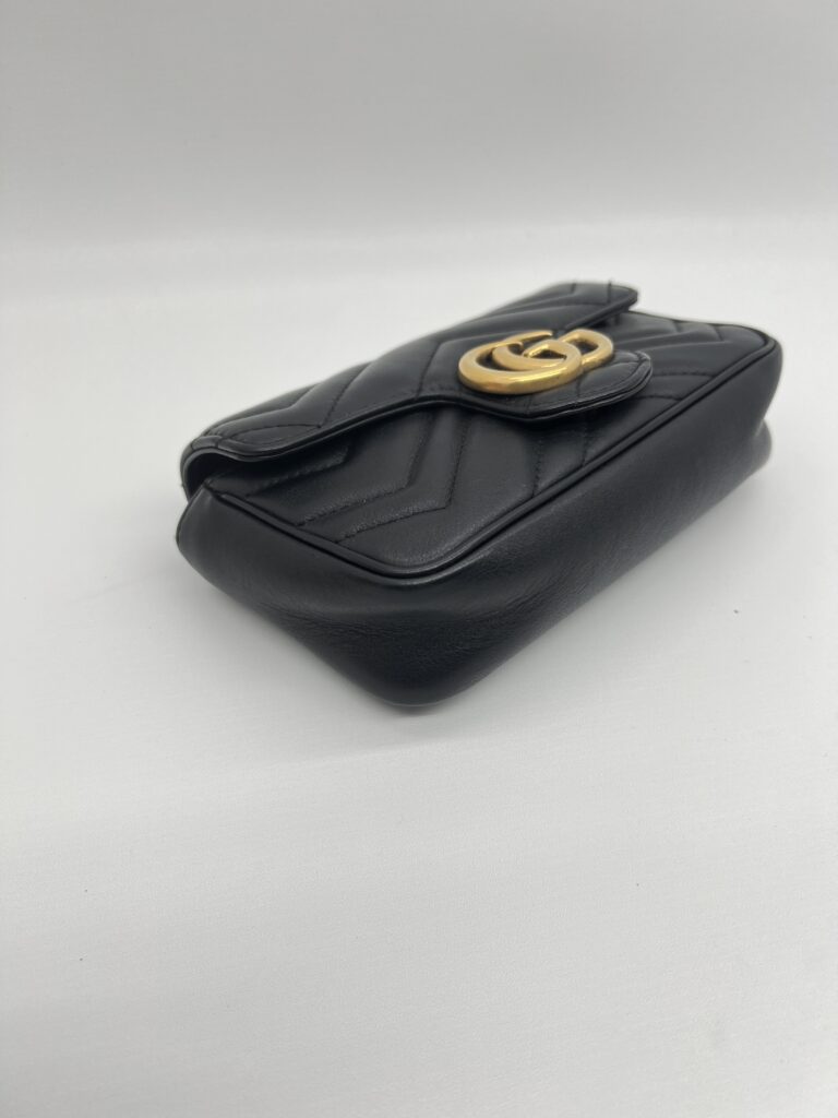 Gucci  Marmont Super Mini Black GHW