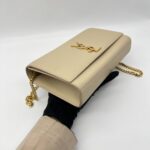 Saint Laurent Kate Medium Grained Beige GHW
