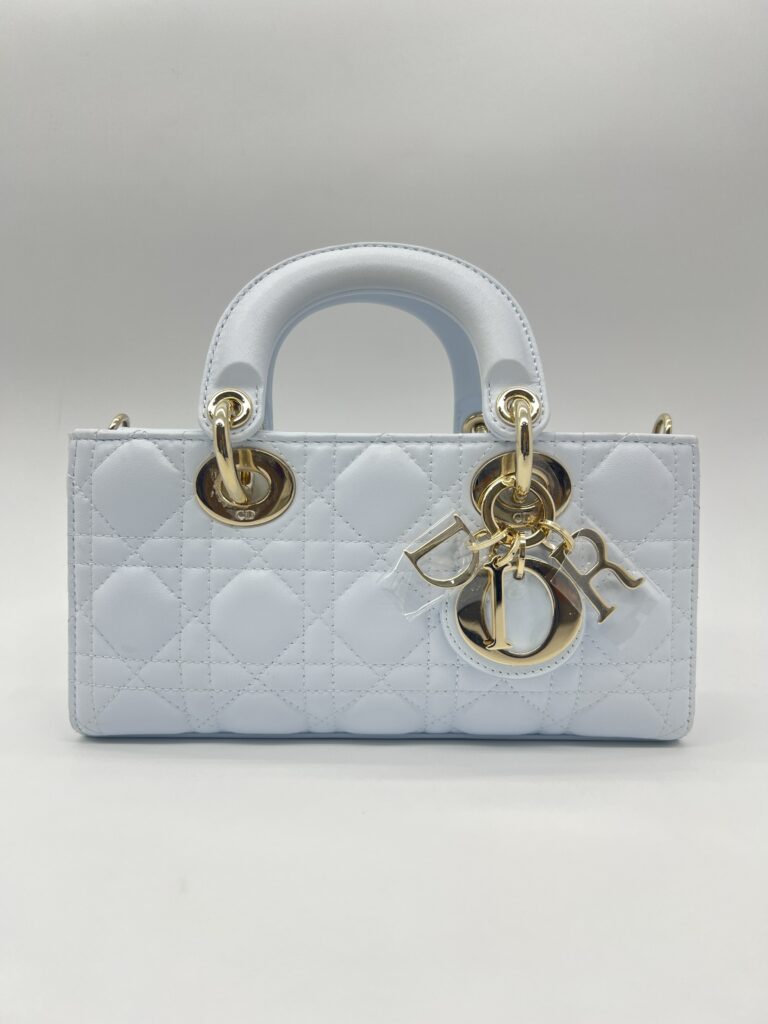 Dior Lady D-Joy Small Lambskin Light Blue LGHW