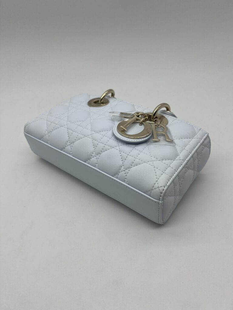 Dior Lady D-Joy Small Lambskin Light Blue LGHW