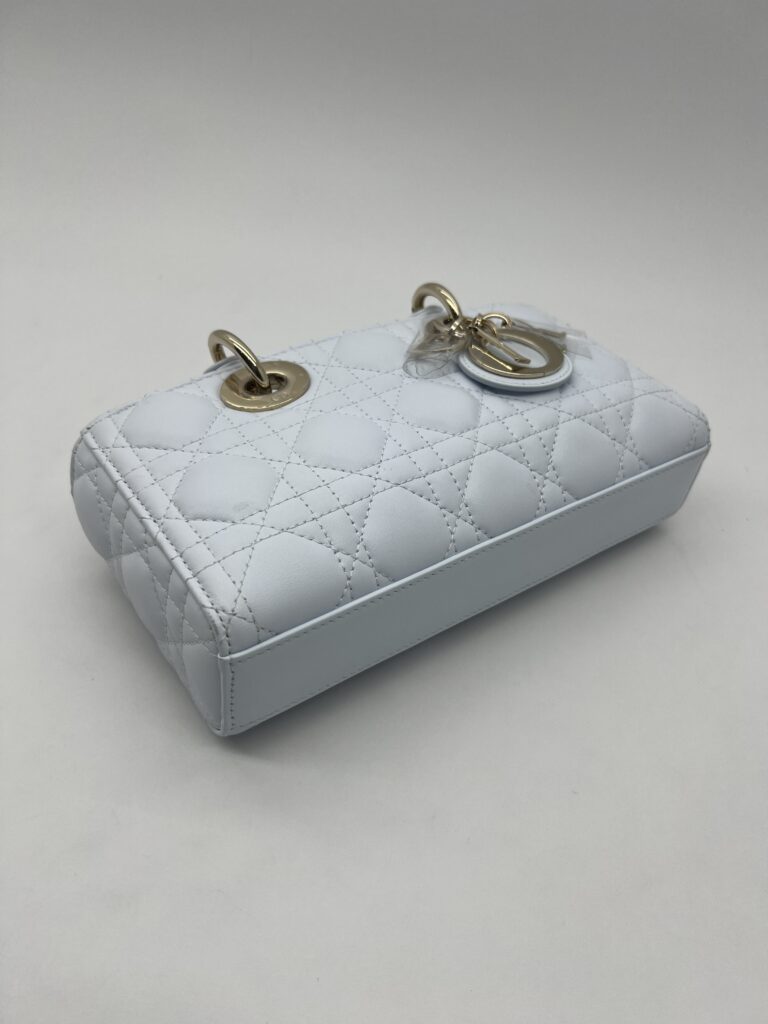 Dior Lady D-Joy Small Lambskin Light Blue LGHW