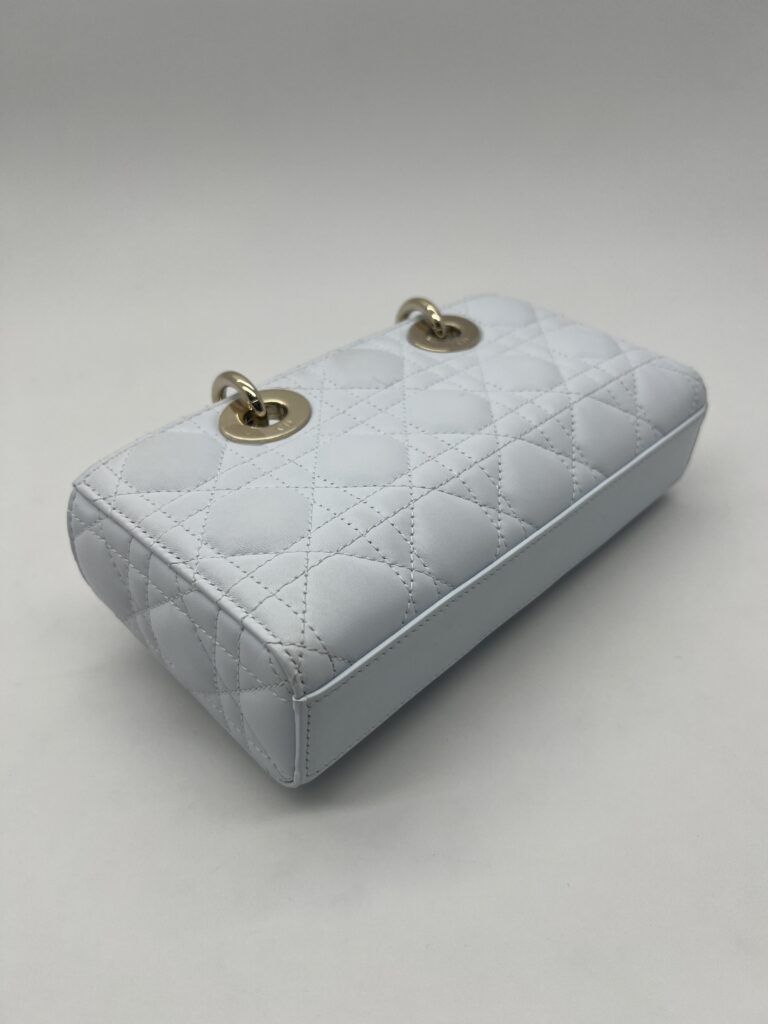 Dior Lady D-Joy Small Lambskin Light Blue LGHW