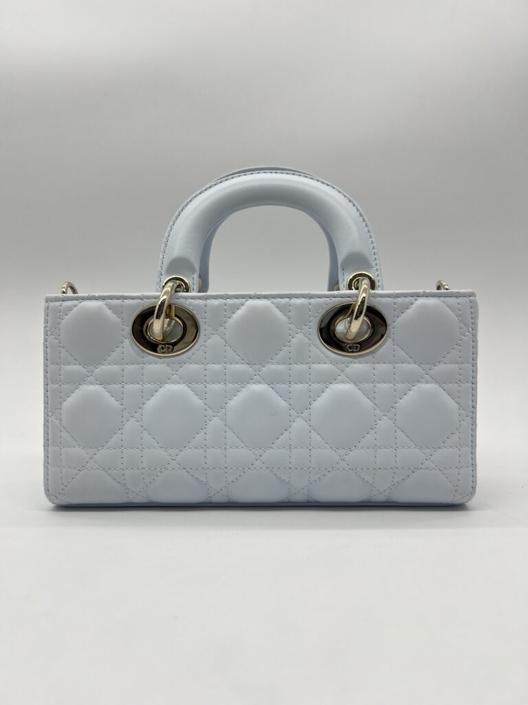Dior Lady D-Joy Small Lambskin Light Blue LGHW