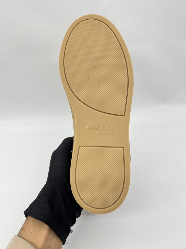Bottega Veneta Woven Sneakers Intercciato Suede Brown