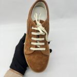 Bottega Veneta Woven Sneakers Intercciato Suede Brown