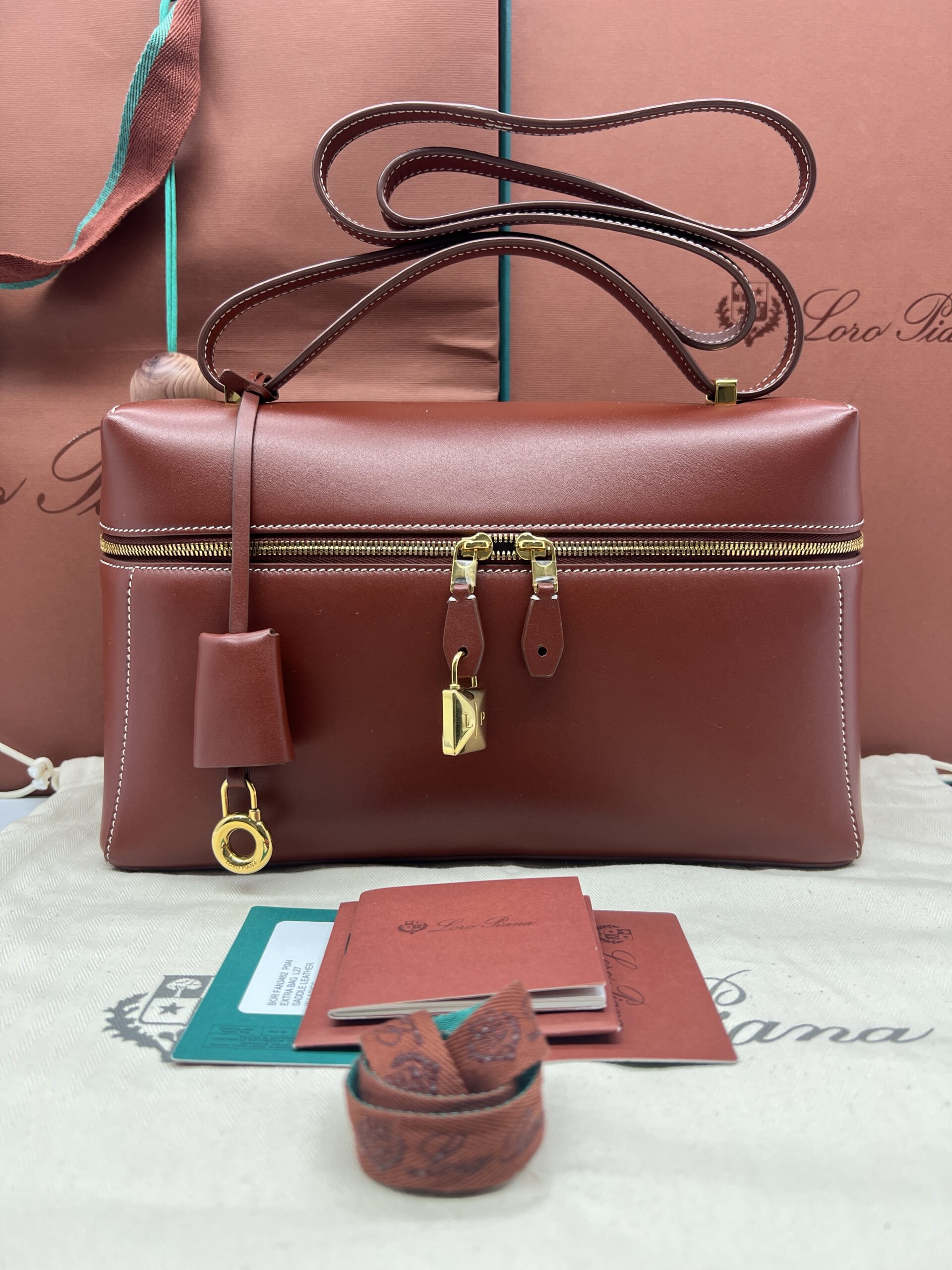 Loro Piana Saddle Leather Deep Kummel/Sun Gold GHW